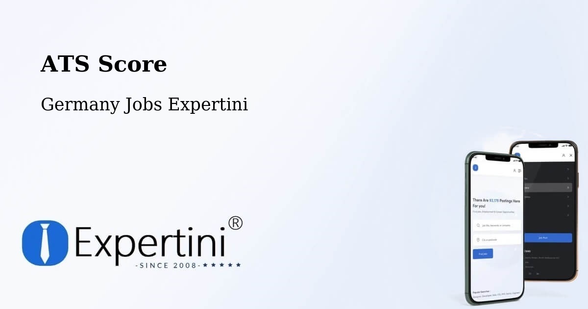 Resume ATS Score & Job Description Match Tool – Sauerlach - Germany Jobs Expertini