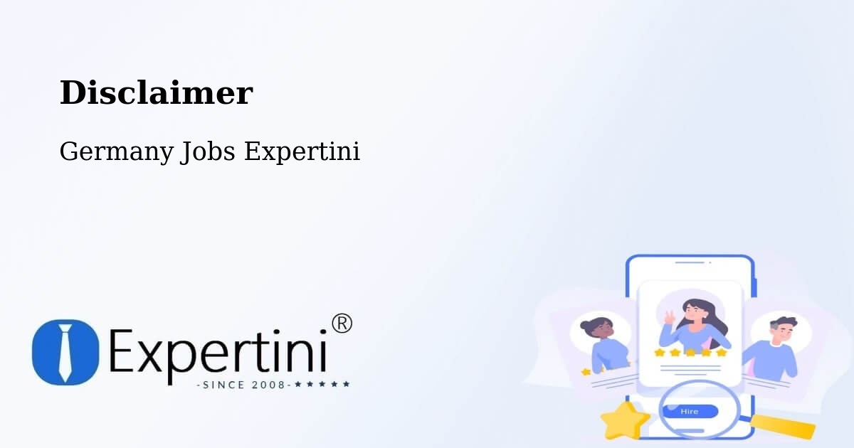 Disclaimer – Sauerlach - Germany Jobs Expertini